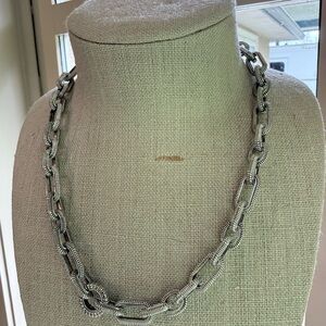 Sterling-Style Silver Chain Link Necklace - Women's Jewelry